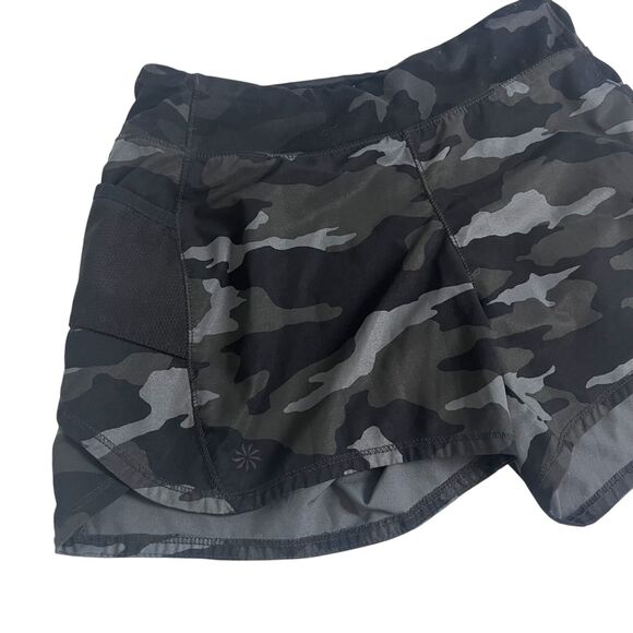 Athleta Girl Large 12 Shorts Record Breaker 3" Camo Athletic Back Pocket - Picture 2 of 11